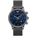 Montre Emporio Armani AR1979 Luigi grise à maille pour homme