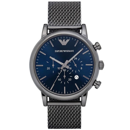 Emporio Armani AR1979 Luigi Men's Grey Mesh Watch - SJR London Timepiece