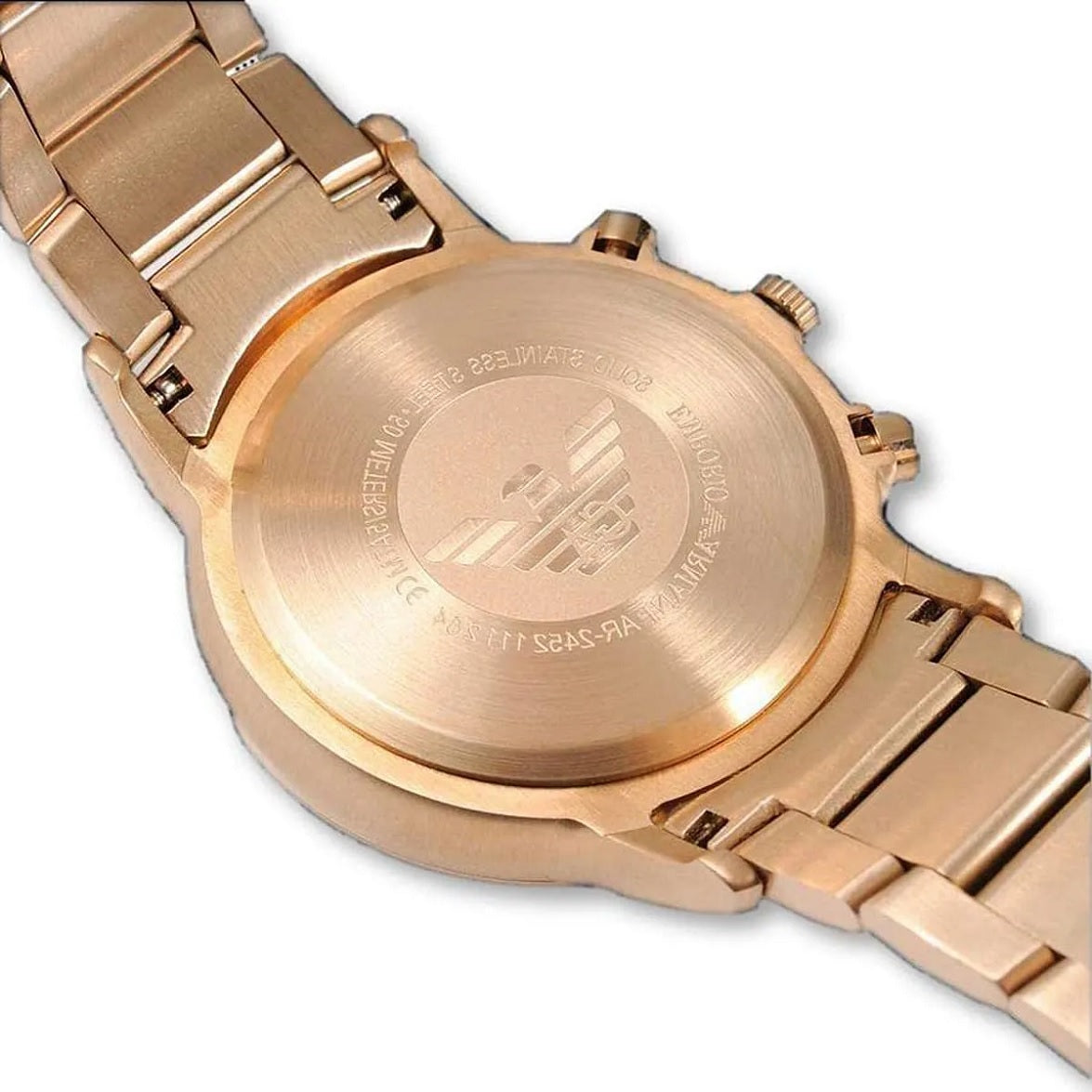 Emporio Armani AR2452 Renato Men's Rose Gold Watch - SJR London Timepiece