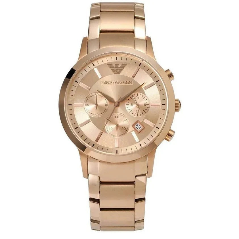 Emporio Armani AR2452 Renato Men's Rose Gold Watch - SJR London Timepiece