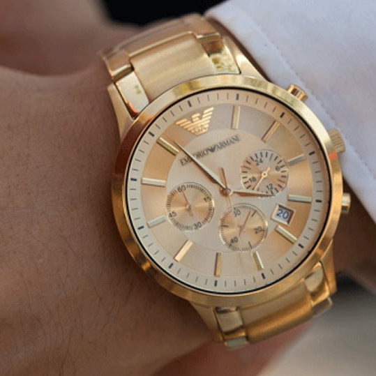 Emporio Armani AR2452 Renato Men's Rose Gold Watch - SJR London Timepiece
