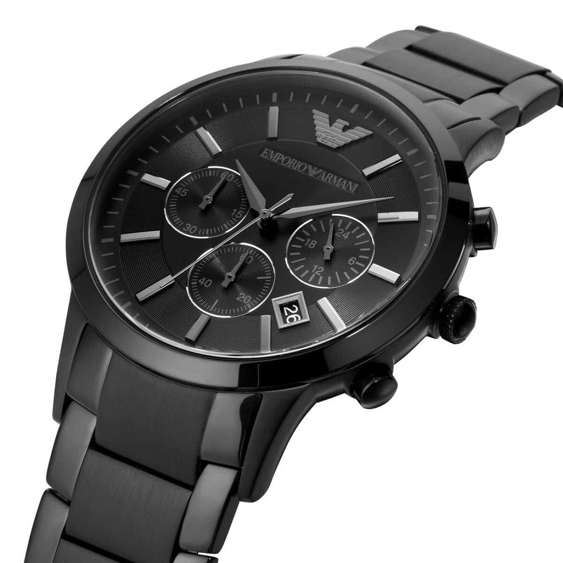 Emporio Armani AR2453 Renato Men's Blackout Watch - SJR London Timepiece