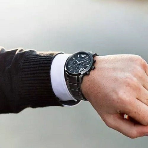 Montre Emporio Armani AR2453 Renato Blackout pour hommes