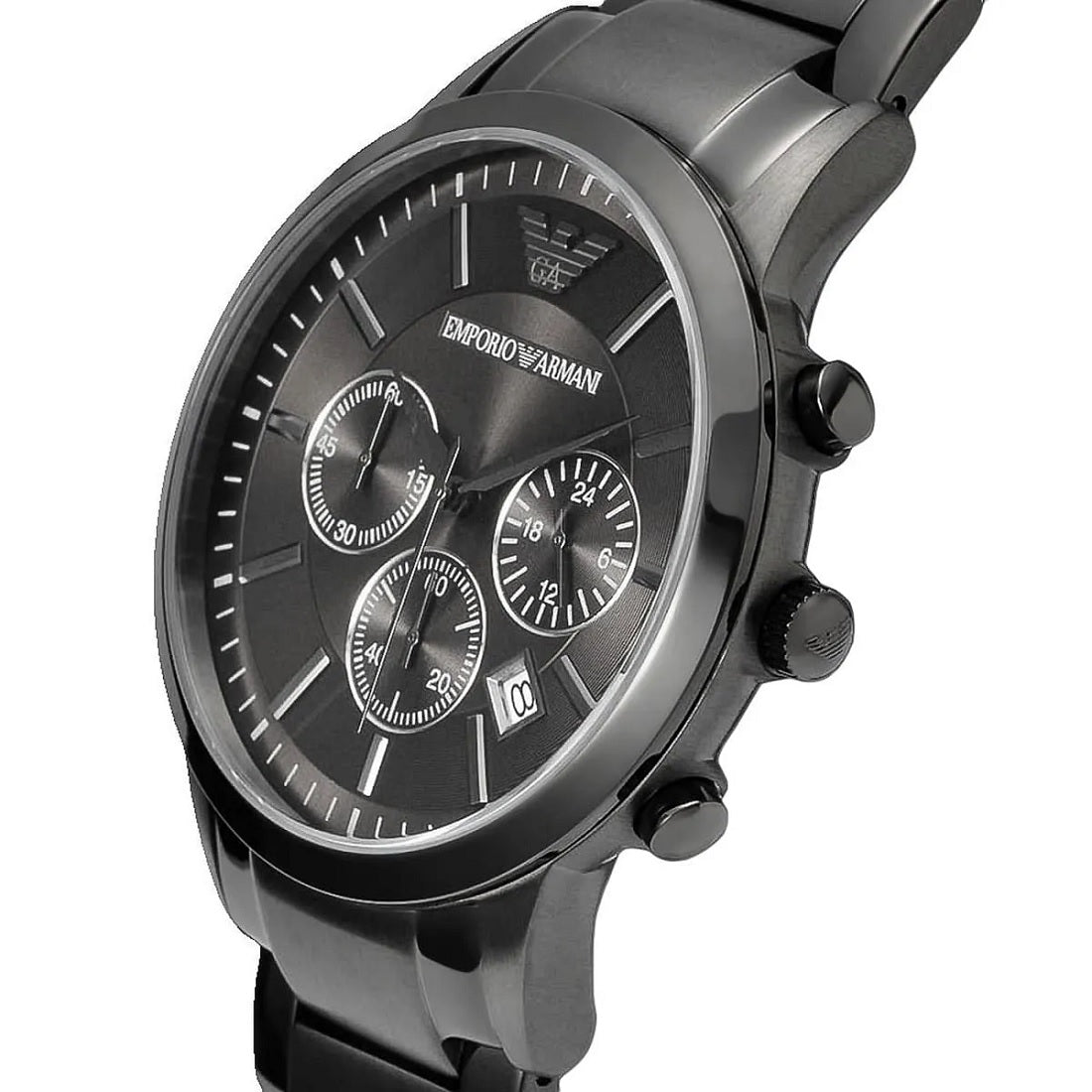 Montre Emporio Armani AR2454 Renato pour homme, gris anthracite