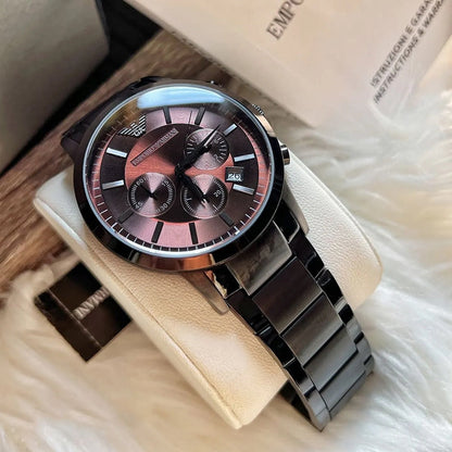 Emporio Armani AR2454 Renato Men's Gunmetal Grey Watch - SJR London Timepiece