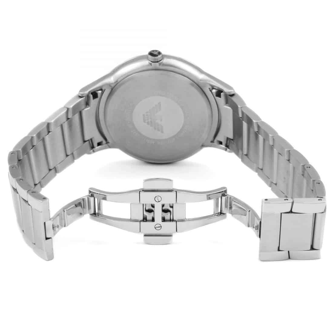 Emporio Armani AR2457 Renato Men's Silver & Black Watch - SJR London Timepiece