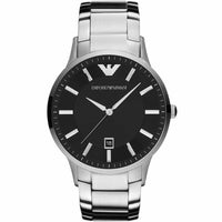 Emporio Armani AR2457 Renato Men's Silver & Black Watch - SJR London Timepiece