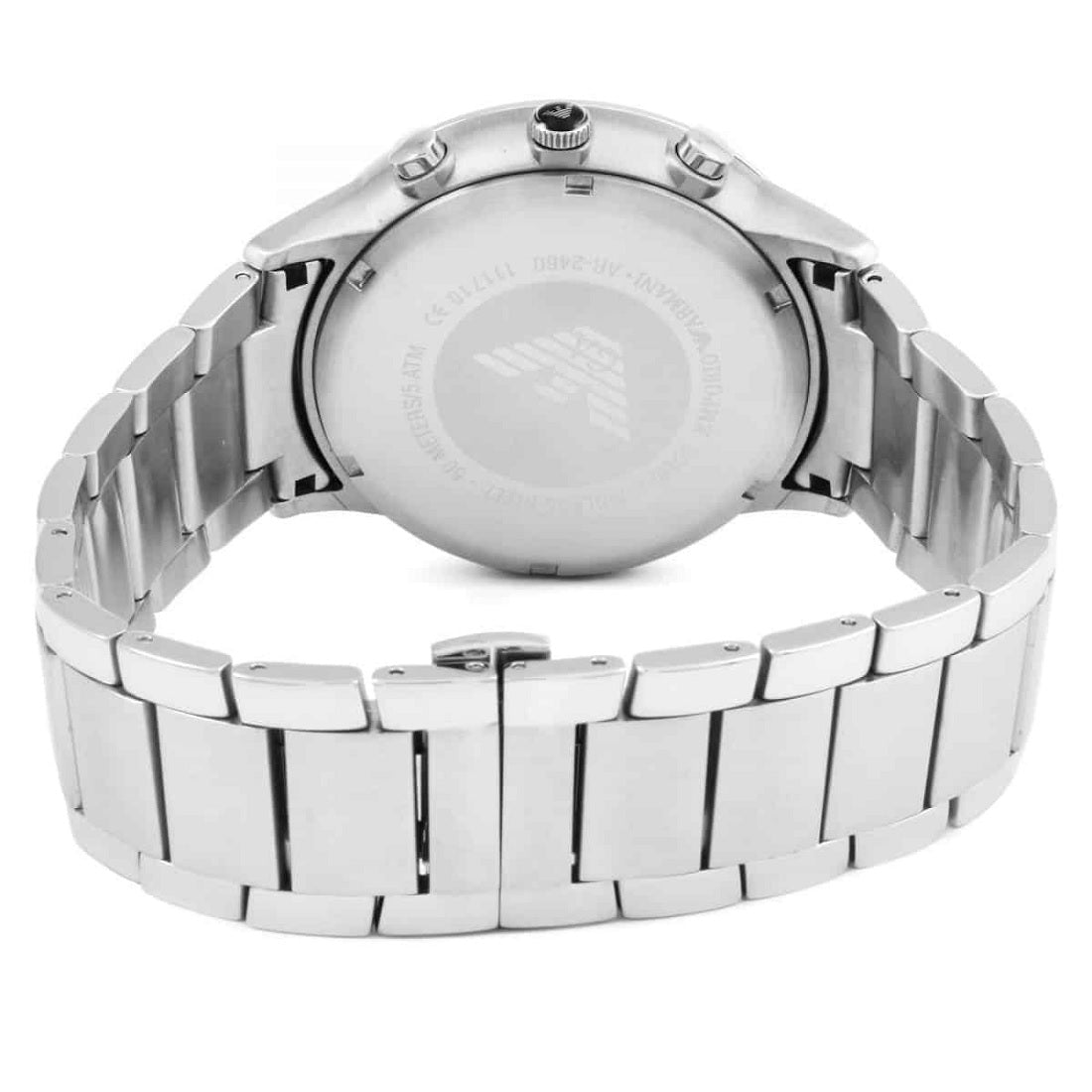 Emporio Armani AR2460 Renato Men's Large Silver Watch - SJR London Timepiece