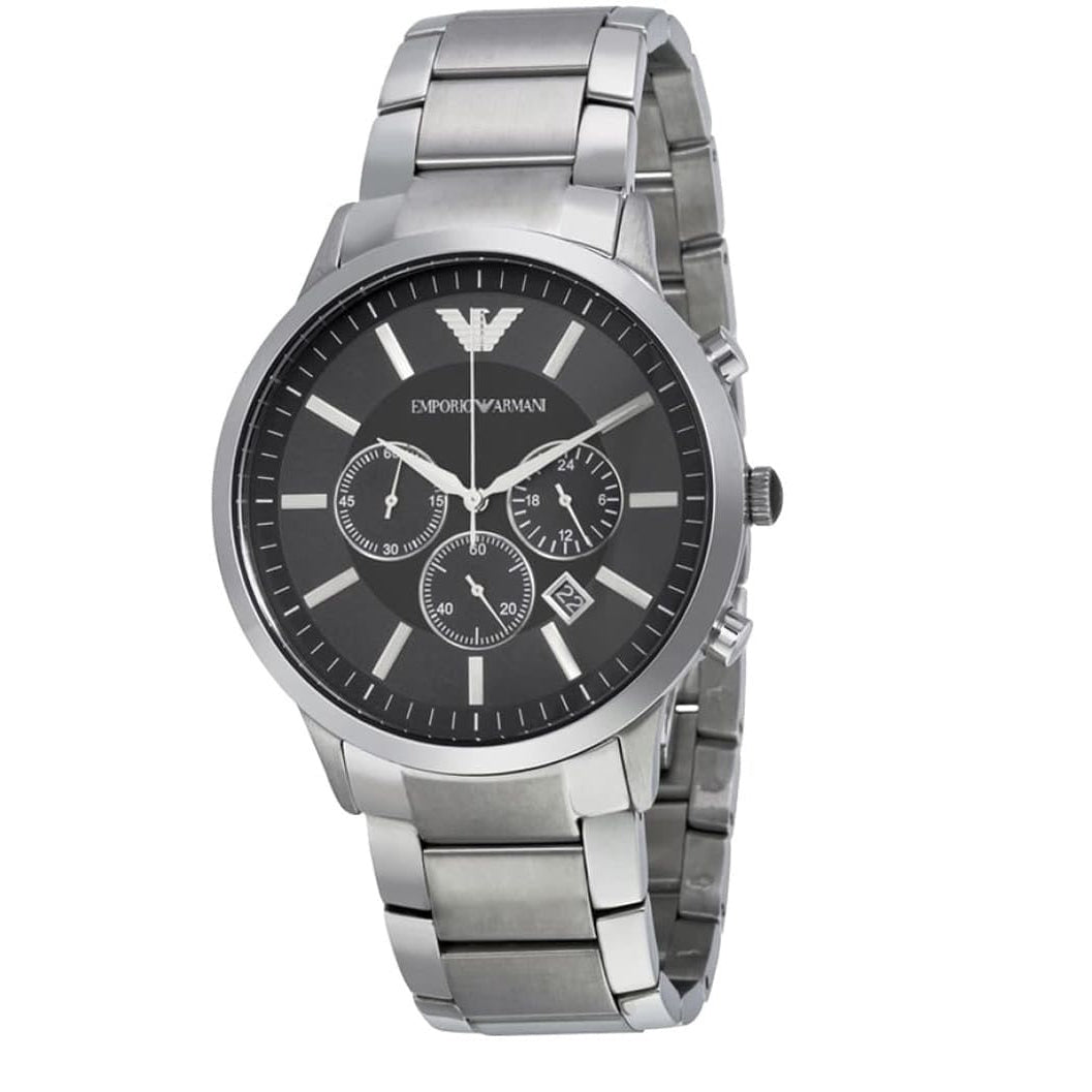 Emporio Armani AR2460 Renato Men's Large Silver Watch - SJR London Timepiece