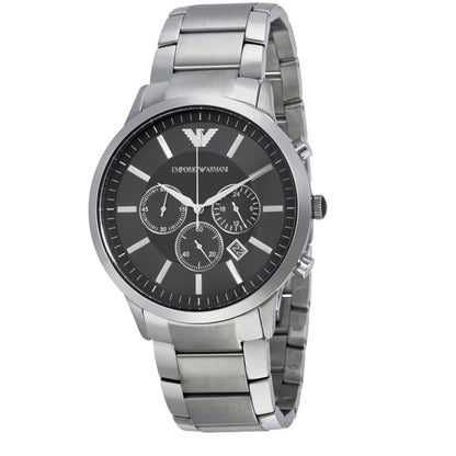 Emporio Armani AR2460 Renato Men's Large Silver Watch - SJR London Timepiece