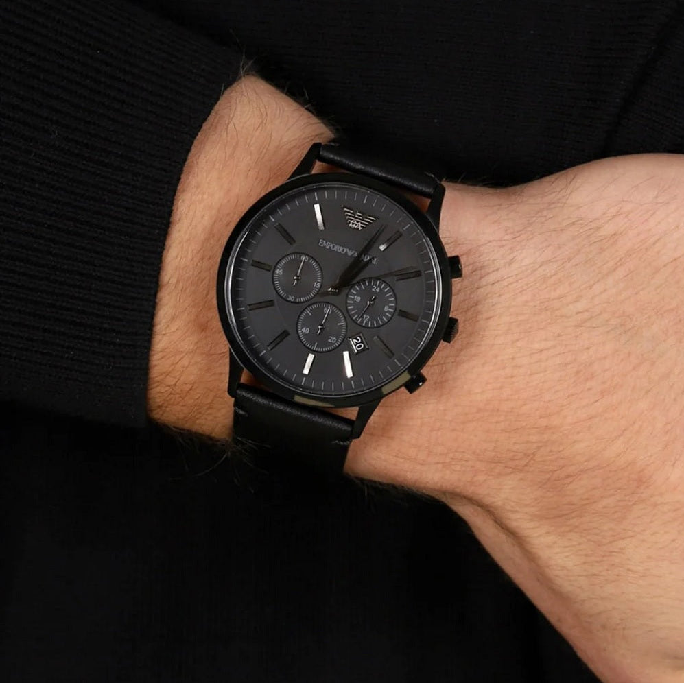 Emporio Armani AR2461 Renato Men's Black Watch - SJR London Timepiece