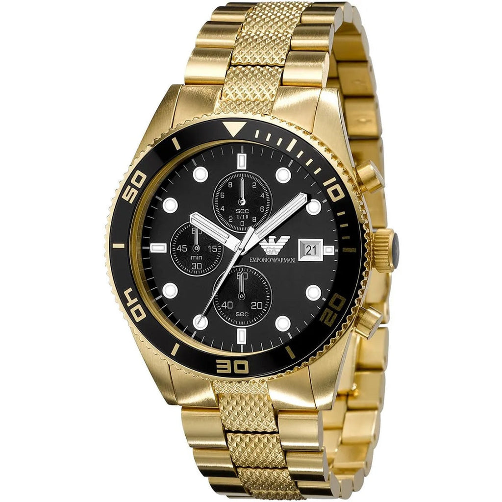 Montre homme chronographe Emporio Armani AR5857 or