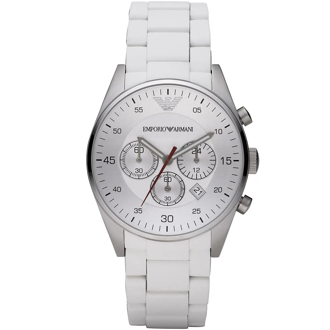 Emporio Armani AR5859 Sportivo Men's White Silicone Watch - SJR London Timepiece