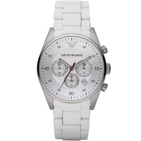 Emporio Armani AR5859 Sportivo Men's White Silicone Watch - SJR London Timepiece