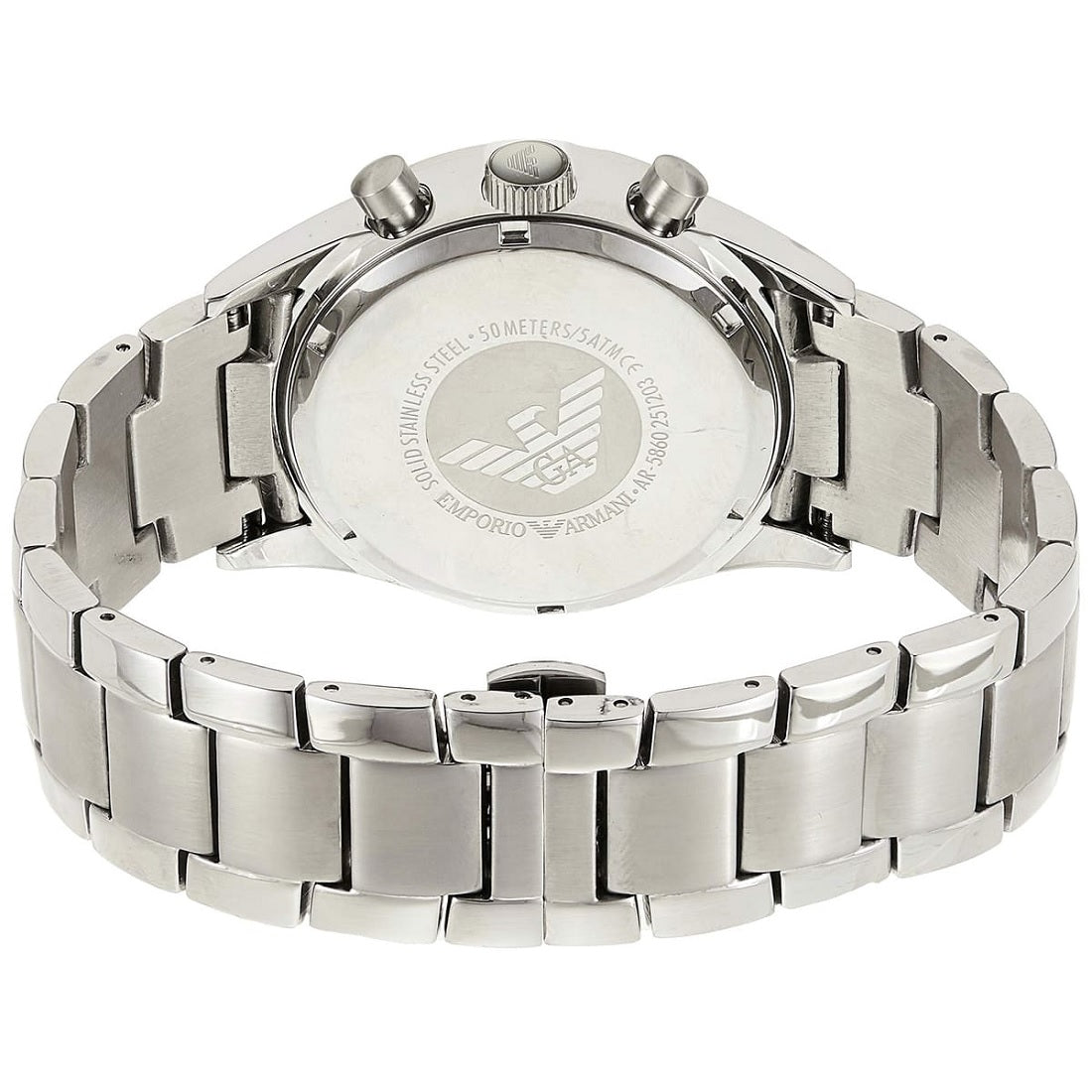 Emporio Armani AR5860 Sportivo Men's Silver & Blue Chronograph - SJR London Timepiece