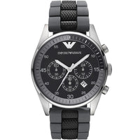 Emporio Armani AR5866 Sportivo Men's Black & Grey Silicone Watch - SJR London Timepiece