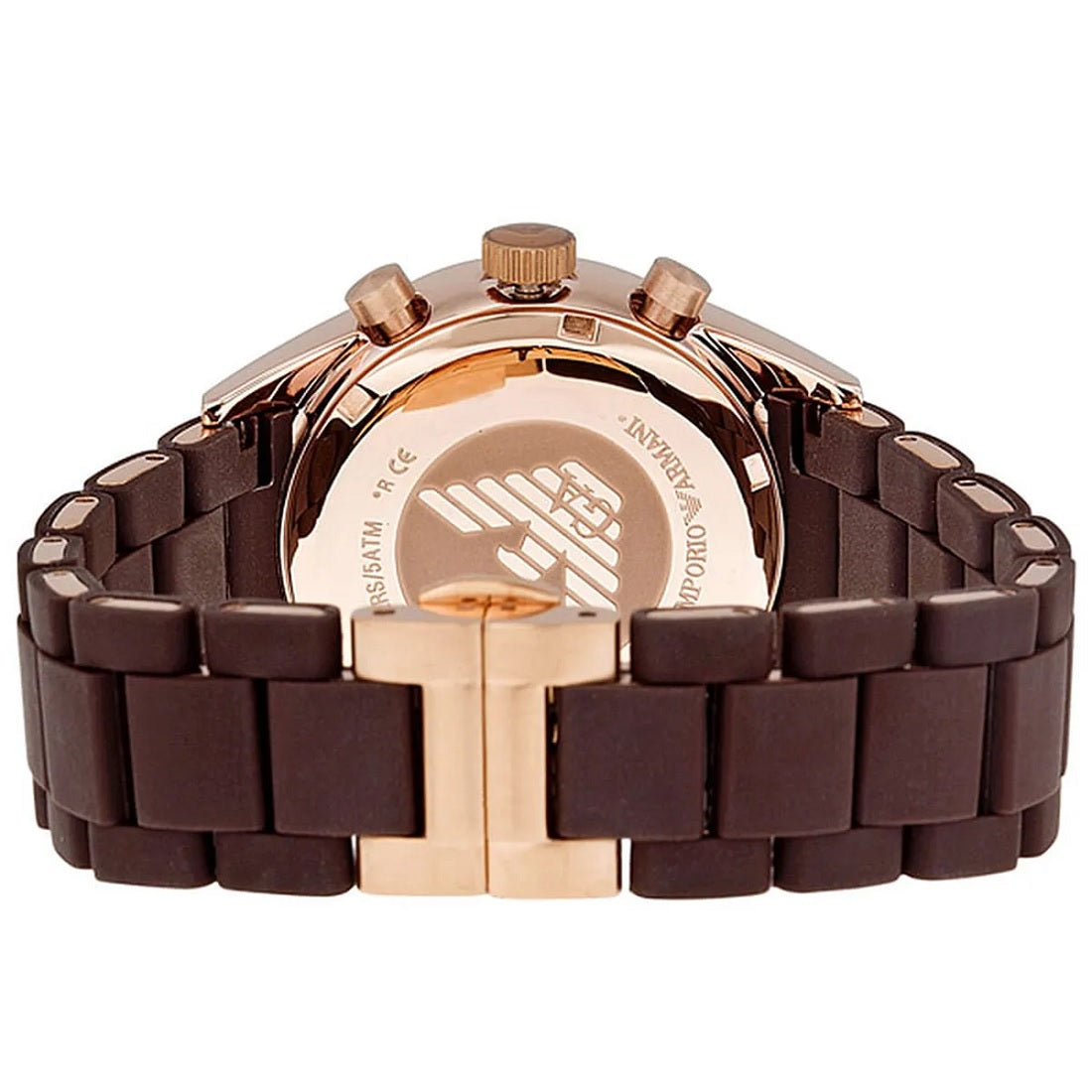 Emporio Armani AR5890 Sportivo Men's Brown & Rose Gold Watch - SJR London Timepiece