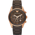 Montre Emporio Armani AR5890 Sportivo Homme Marron et Or Rose