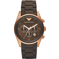 Emporio Armani AR5890 Sportivo Men's Brown & Rose Gold Watch - SJR London Timepiece