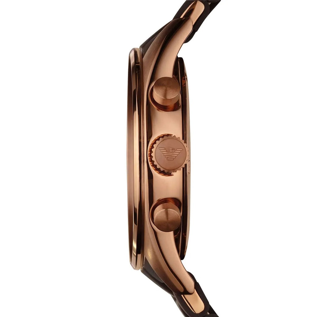 Montre Emporio Armani AR5890 Sportivo Homme Marron et Or Rose