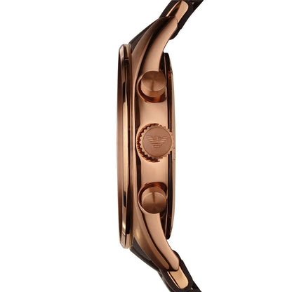 Emporio Armani AR5890 Sportivo Men's Brown & Rose Gold Watch - SJR London Timepiece