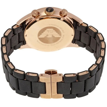 Emporio Armani AR5905 Sportivo Men's Black & Rose Gold Watch - SJR London Timepiece