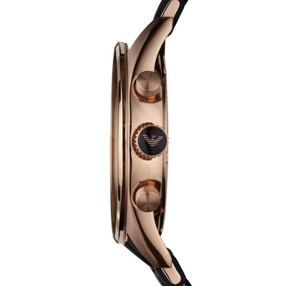 Emporio Armani AR5905 Sportivo Men's Black & Rose Gold Watch - SJR London Timepiece
