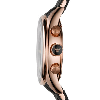 Emporio Armani AR5906 Sportivo Women's Black & Rose Gold Watch - SJR London Timepiece