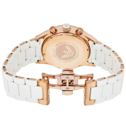 Emporio Armani AR5919 Sportivo Men's White & Rose Gold Watch - SJR London Timepiece