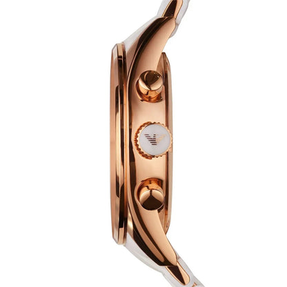 Emporio Armani AR5920 Sportivo Women's White & Rose Gold Watch - SJR London Timepiece