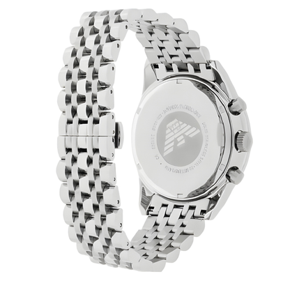 Emporio Armani AR5983 Tazio Men's Silver & Black Watch - SJR London Timepiece