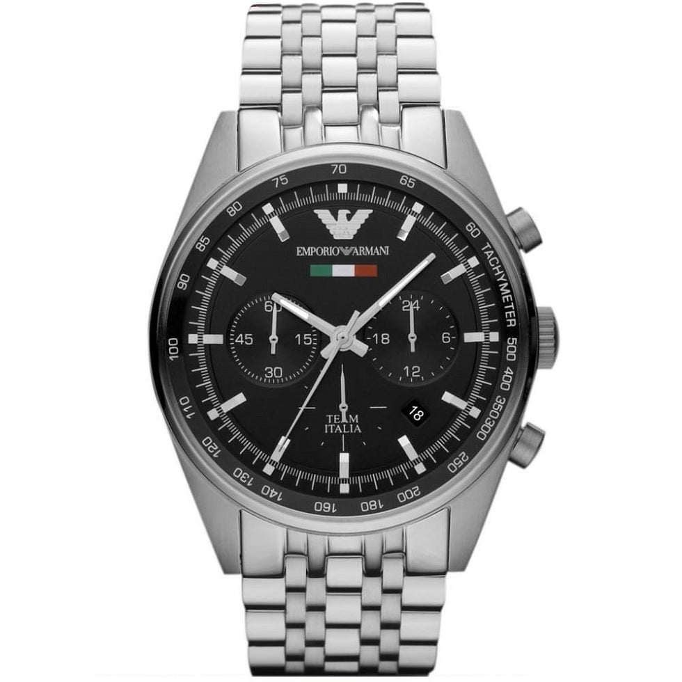 Montre Emporio Armani AR5983 Tazio Homme Argent & Noir