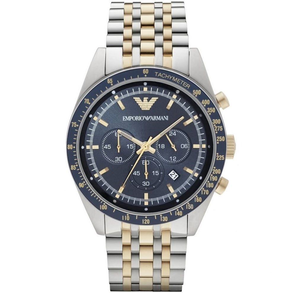 Emporio Armani AR6088 Tazio Men's Two-Tone Watch - SJR London Timepiece