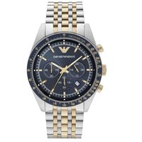 Emporio Armani AR8030 Tazio Men's Two-Tone Blue Watch - SJR London Timepiece