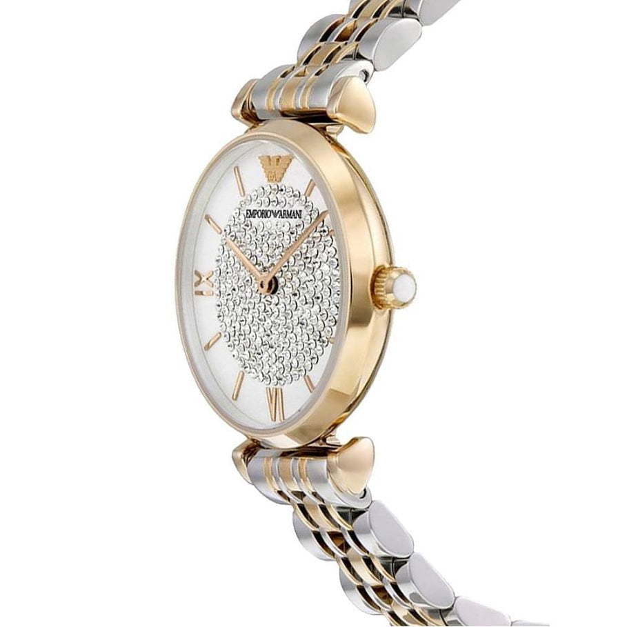 Emporio Armani AR8031 Gianni T-Bar Women's Two-Tone Watch - SJR London Timepiece