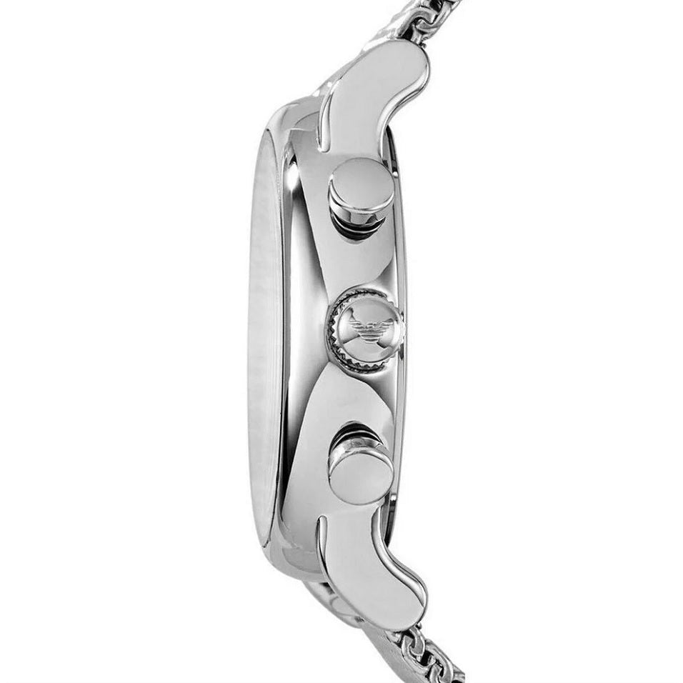 Emporio Armani AR1808 Luigi Men's Silver Mesh Watch - SJR London Timepiece