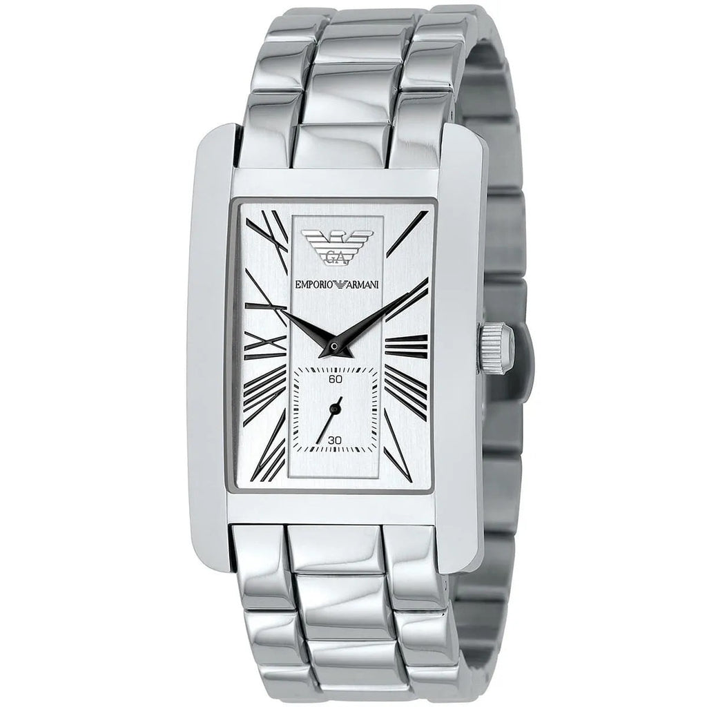 Montre rectangulaire classique Emporio Armani AR0145 pour hommes