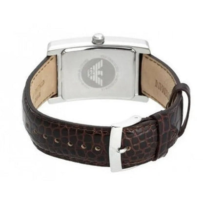 Emporio Armani AR0154 Classic Men's Rectangular Beige Watch - SJR London Timepiece