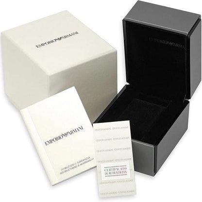Emporio Armani AR11208 Giovanni Men's Silver & Black Watch - SJR London Timepiece