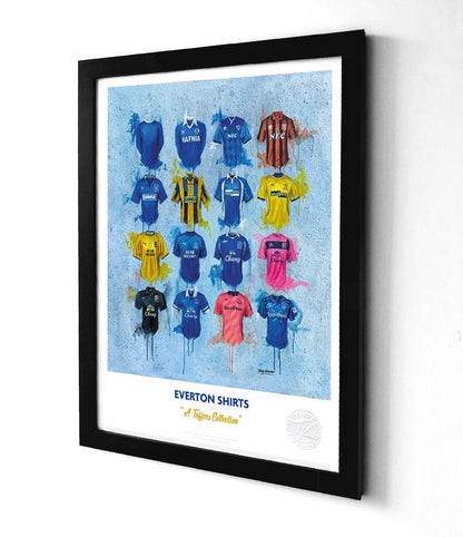 Everton A3 Framed Print – Iconic Toffees Shirt Wall Art
