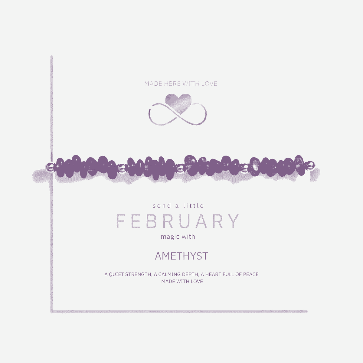 Amethyst Crystal Bracelet