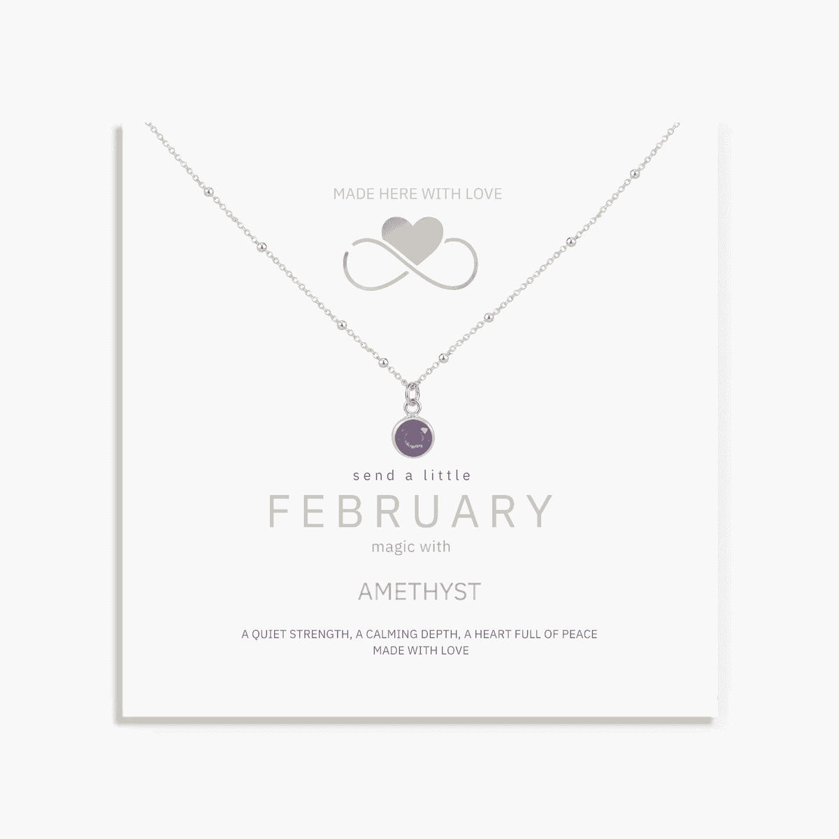 Amethyst February Birthstone Necklace