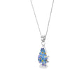 Forget-Me-Not Necklace Teardrop Pendant