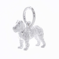 Fox Terrier Silver Dog Charm