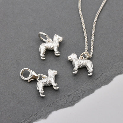 Fox Terrier Silver Dog Charm