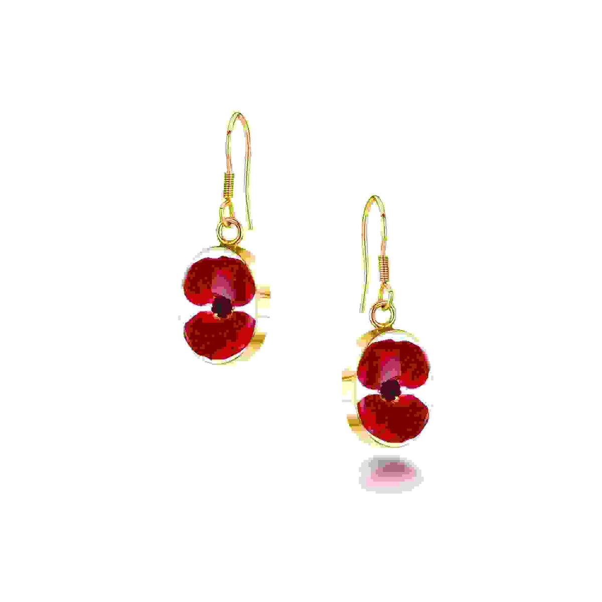 Poppy Earrings Oval Drop