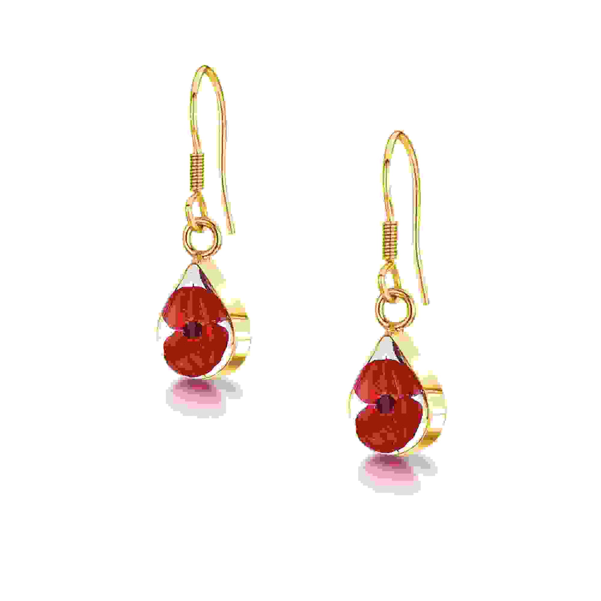 Poppy Teardrop Dangle Drop Earrings