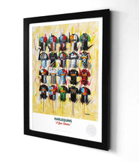 Harlequins A3 Framed Print – Iconic Rugby Shirt Wall Art