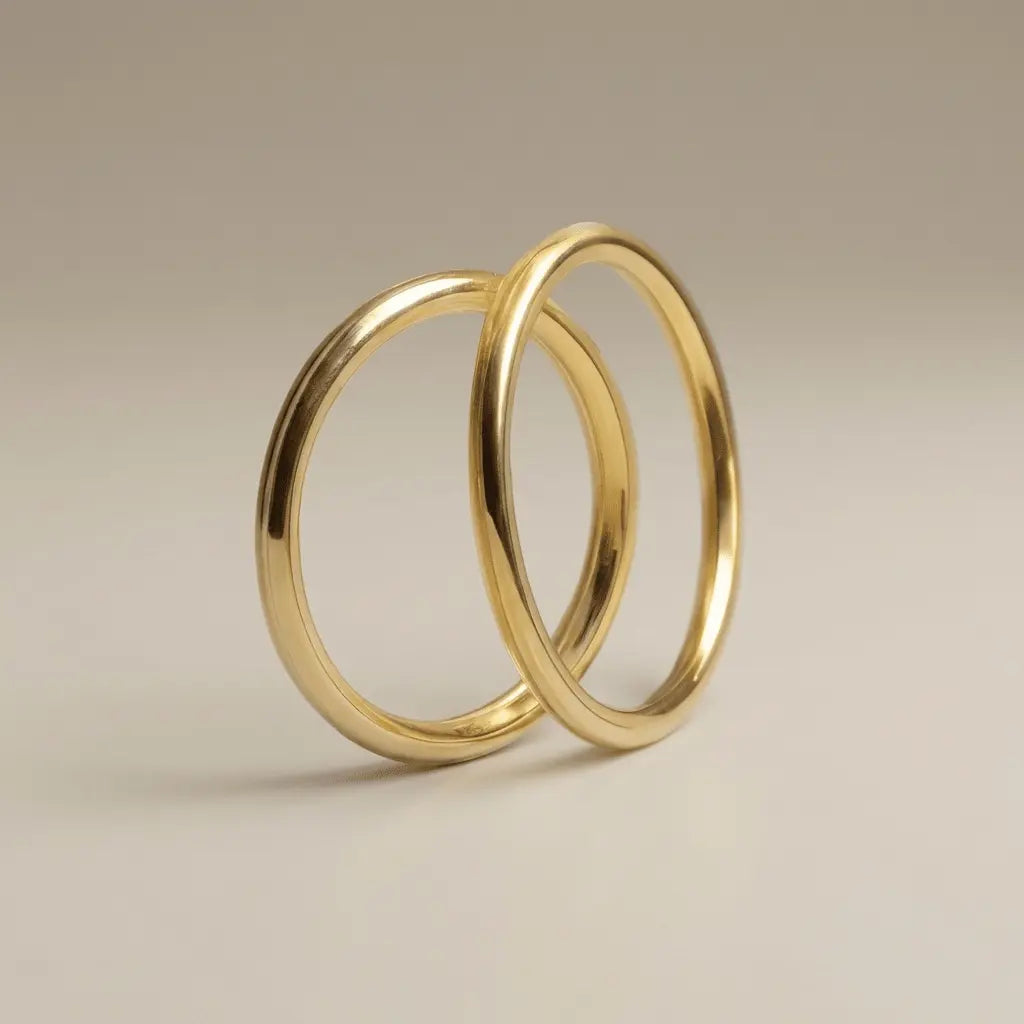 2mm Gold Wedding Band – Classic Elara – 9ct/14ct/18ct Gold