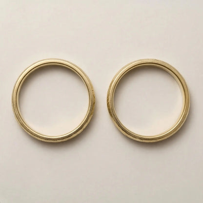 5mm Gold Wedding Band – Zigzag Faceted – 9ct/14ct/18ct Gold